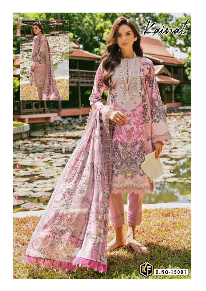 Kainat Vol 15 By Keval Heavy Luxury Lawn Pakistani Dress Material Wholesale Price In Surat
